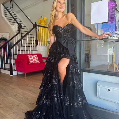 High-low formal dress, evening dress,prom gowns,prom dresses z92