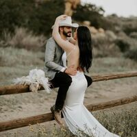 Sexy Plus Size Wedding Dress, Deep V-neck Backless Bridal Dress Wedding Gown - Thumbnail 2