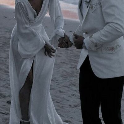 Sexy a-line deep v-neck wedding dress, satin bridal dress wedding gown