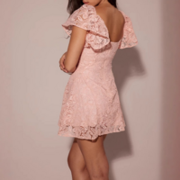 Elegant V-Neck High Waist Dress - Thumbnail 1