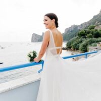  Sexy A-line Sweetheart Wedding Dress, Appliques Chiffon Bridal Dress Wedding Gown - Thumbnail 2