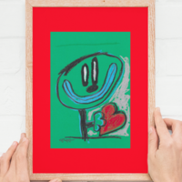 💖Drawing "Big Heart I" by Celipe Perroloco - Thumbnail 1