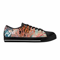 Womens Coral Black Sneakers - Thumbnail 4