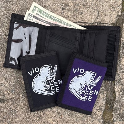 Violent cat wallet