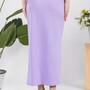Ladies Maxi Long Pencil Skirt - Lavender-4