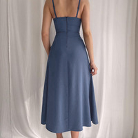 Fashion Sexy V-Neck Sling Sleeveless Dress - Thumbnail 3