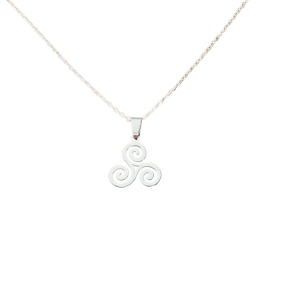 Celtic triskele pendant necklace