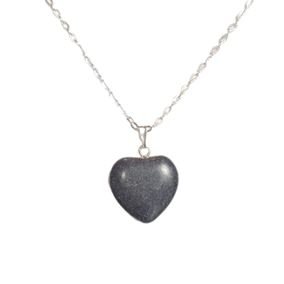 Onyx heart necklace