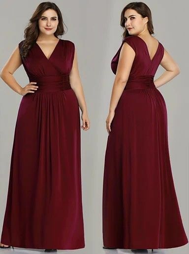 Elegant Mother of the Bride/Groom Dress Dark Wine Red Burgundy Simple Evening Formal Prom Dress