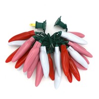 Valentine's Day- LED Chili Pepper string lights - 50 Peppers per string - - 13.5 ft - free ship - Thumbnail 3