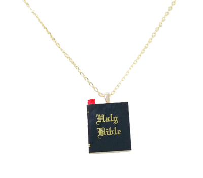 Holy Bible Pendant Necklace