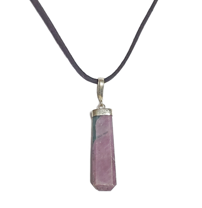 Ruby in Zoisite Pendant Necklace