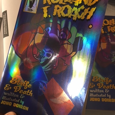 Cover e original painting + comic books!