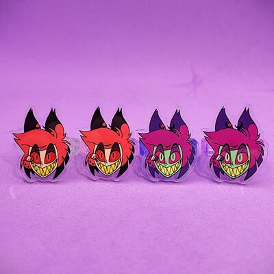 Hazbin Hotel Acrylic Alastor Spinner Ring