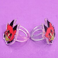 Hazbin Hotel Acrylic Alastor Spinner Ring - Thumbnail 1