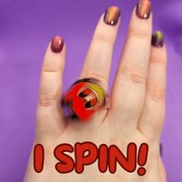Hazbin Hotel Acrylic Alastor Spinner Ring - Thumbnail 3