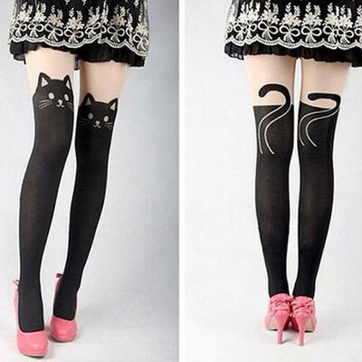Women cute cat pantyhose 