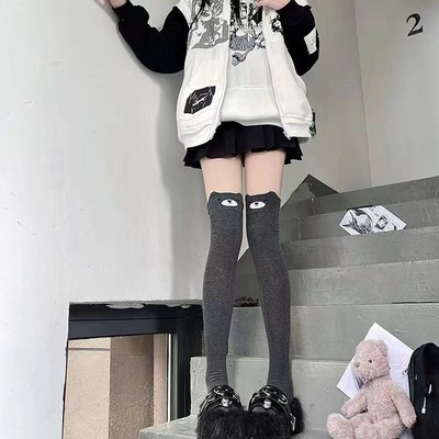 Cute Panda Knee Length Socks 