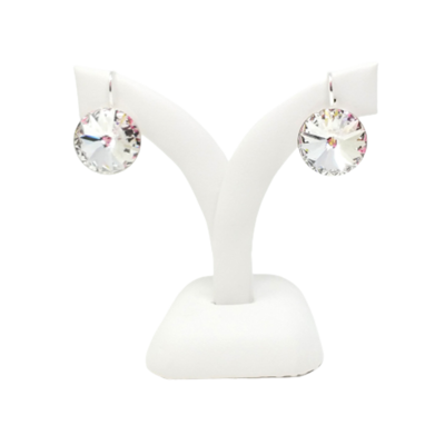 Sparkling clear crystal rhinestone earrings