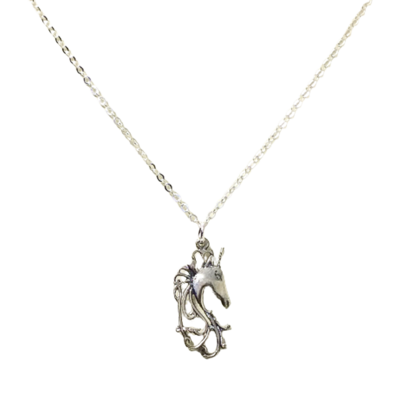 Sterling sliver unicorn necklace