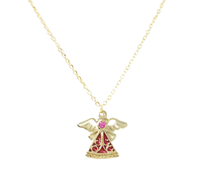Children's Angel with Swarovski Crystal Necklace