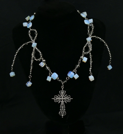 Opal Jesus Necklace