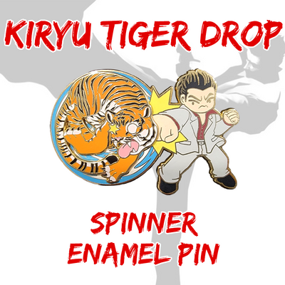 Yakuza kiryu tiger drop spinner enamel pin
