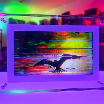 Channel 1.003: darkness gathering - large video print