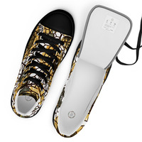 Sunflower Panes Womens high top canvas shoes - Thumbnail 3