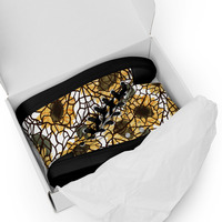Sunflower Panes Womens high top canvas shoes - Thumbnail 4