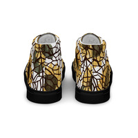 Sunflower Panes Womens high top canvas shoes - Thumbnail 10