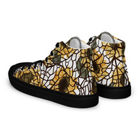 Sunflower Panes Womens high top canvas shoes - Thumbnail 11