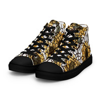 Sunflower Panes Womens high top canvas shoes - Thumbnail 12