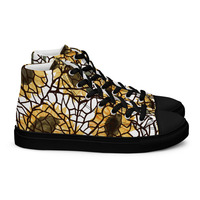 Sunflower Panes Womens high top canvas shoes - Thumbnail 15
