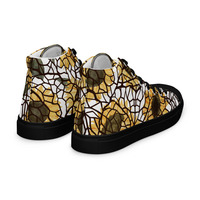 Sunflower Panes Womens high top canvas shoes - Thumbnail 16