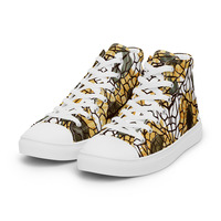 Sunflower Panes Womens high top canvas shoes - Thumbnail 21