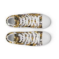 Sunflower Panes Womens high top canvas shoes - Thumbnail 23