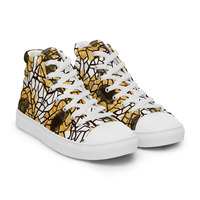 Sunflower Panes Womens high top canvas shoes - Thumbnail 26