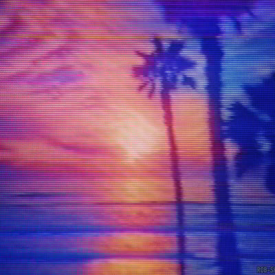 La fires benefit: vapor beach - small giclée print 10" x 8"