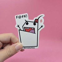 Eraser-San sticker (no thoughts) - Thumbnail 2