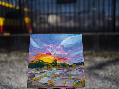 Pedernales Falls at Sunset