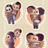 01 CUT OUT STICKERSET GHOSTSOAP