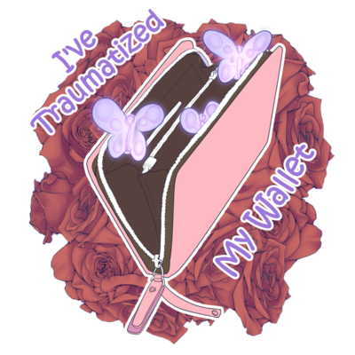 trauma wallet sticker
