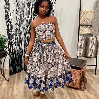Skirt set w/wrap 