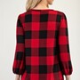 Buffalo Plaid Bishop Sleeve Top-3