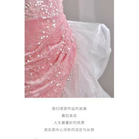 Women Elegantsexy off-shoulder Birthday Party Dress - Thumbnail 2