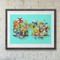 A3 Print by Dhani Barragan "Deconstructed SPRINGFIELD"  - Thumbnail 7
