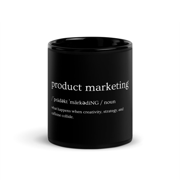 Caffeine | Black Glossy Mug