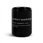 Caffeine | Black Glossy Mug-1