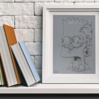 Drawing by Dhani Barragan "Atonished Bart"  - Thumbnail 2